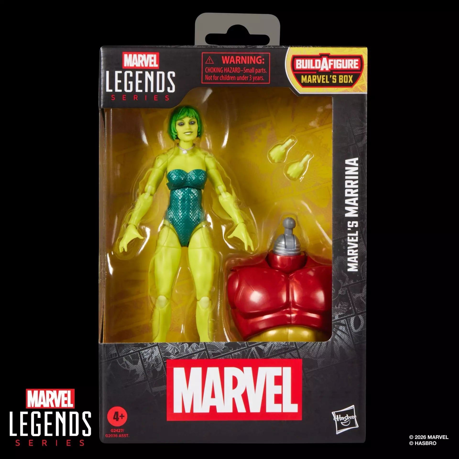 Marvel Legends Byggbar Figursserie Box Marrina Actionfigur