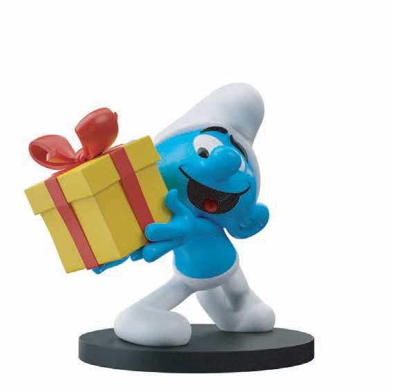 The Smurfs Jokey with Gift Resin Figurine