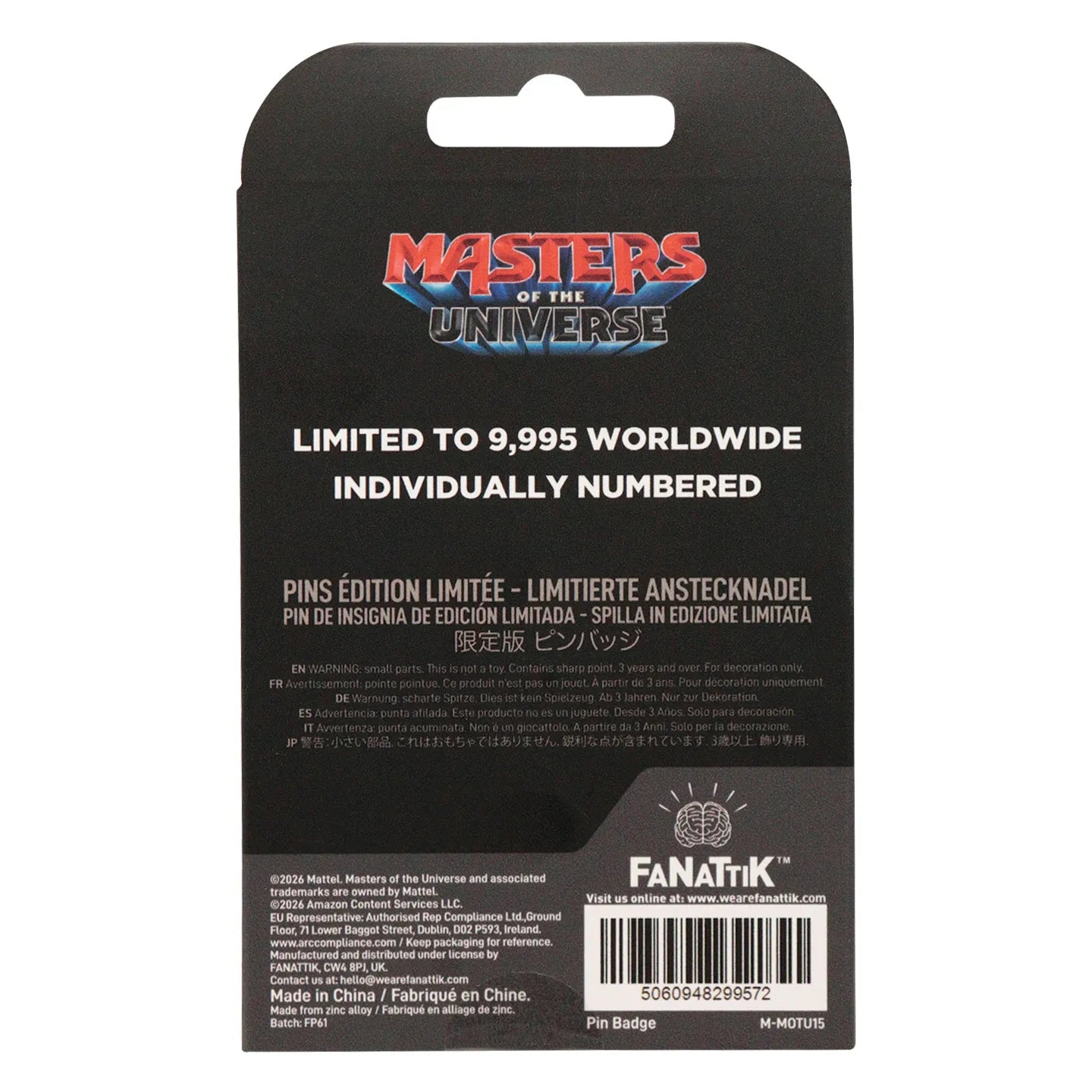 Masters Of The Universe He-man Limitierad Upplaga Pins Nål