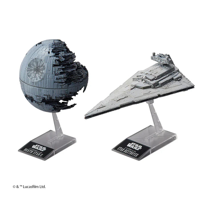 Star Wars Death Star II & Imperial Star Destroyer Model Kit (Bandai)