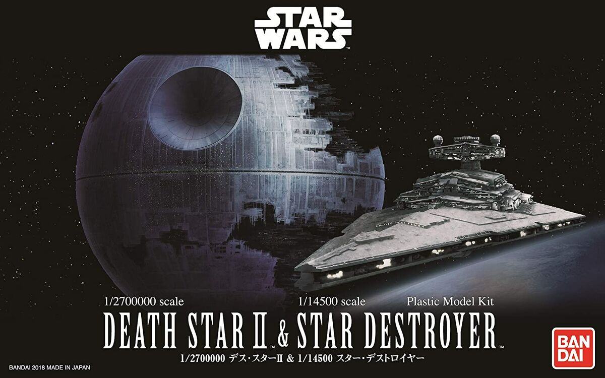Star Wars Death Star II & Imperial Star Destroyer Model Kit (Bandai)