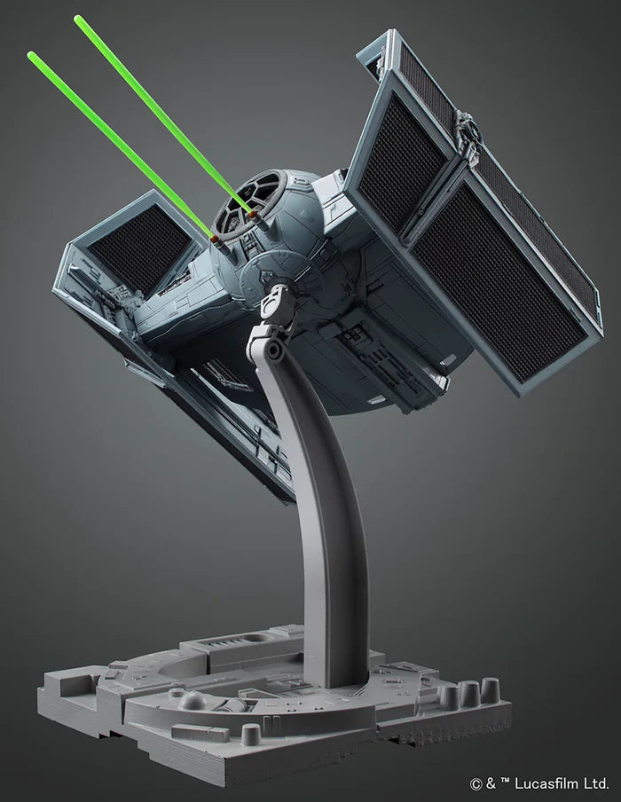 Star Wars Tie Advanced (Bandai) - Detaljerad Modellbyggsats i Skala 1:72