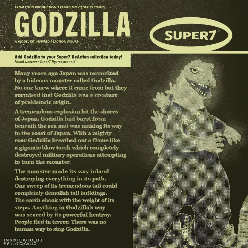 Toho Reaction Godzilla Modellbyggsats Glow Figur
