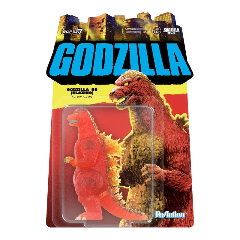 Toho Reaktion Wave 9 Godzilla 1989 Brinnande Figur