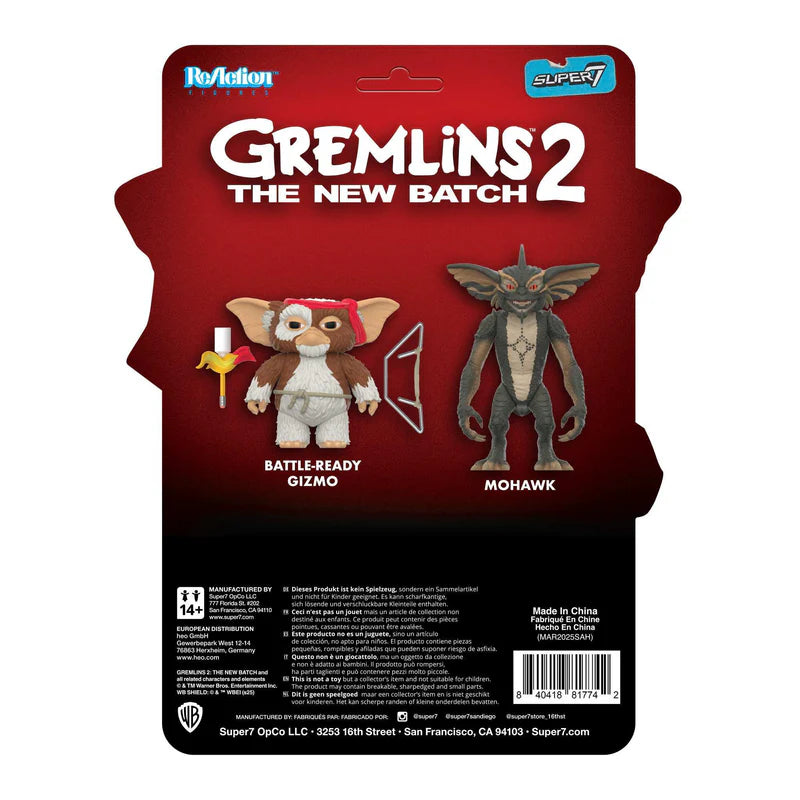 Gremlins Reaktion Gizmo (stridsredo karaktärskort) figur
