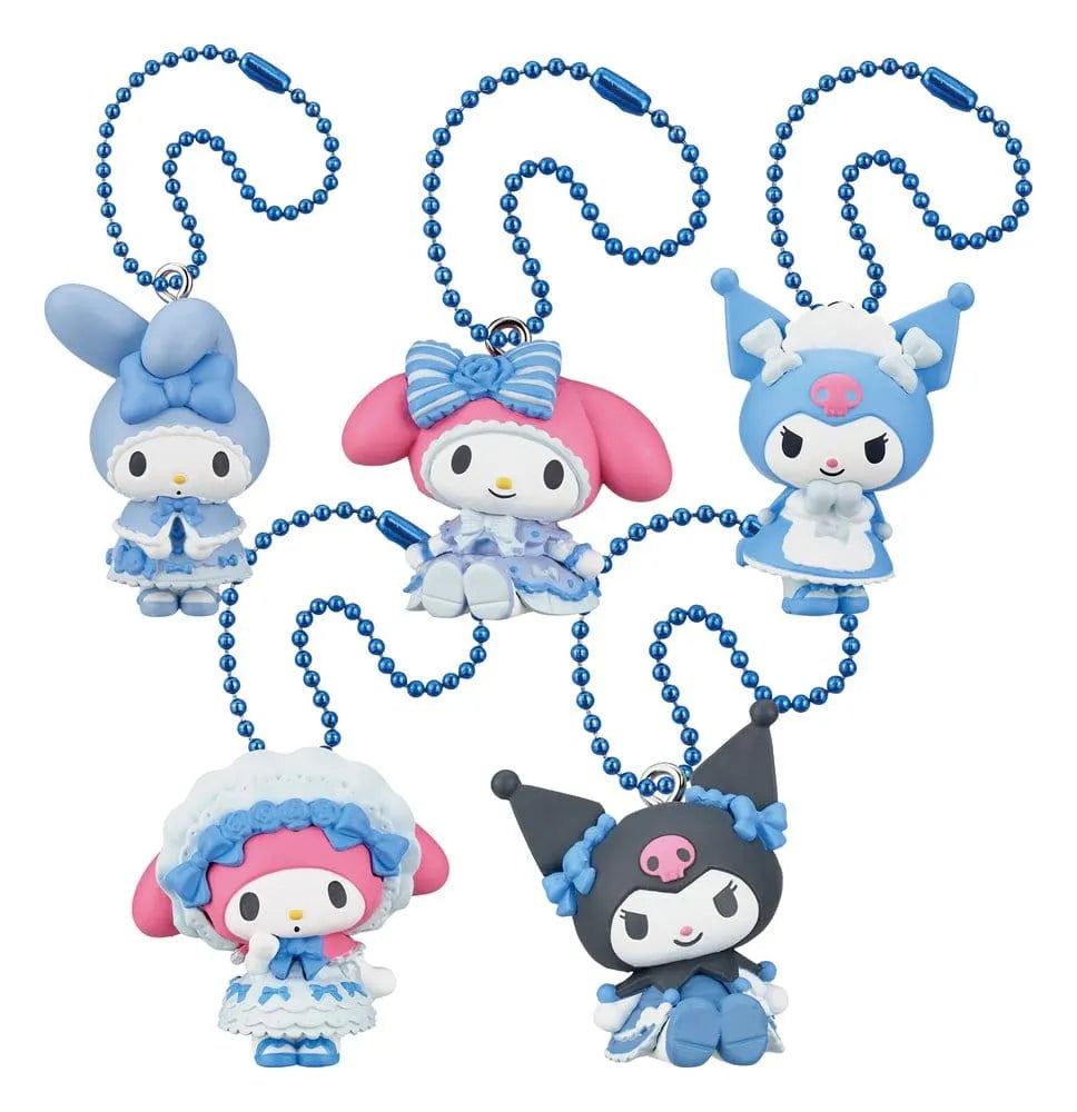 My Melody Kuromi Twinchees Sweet Lolita Figure Hanging - Light Blue Dress Version. Display (24)