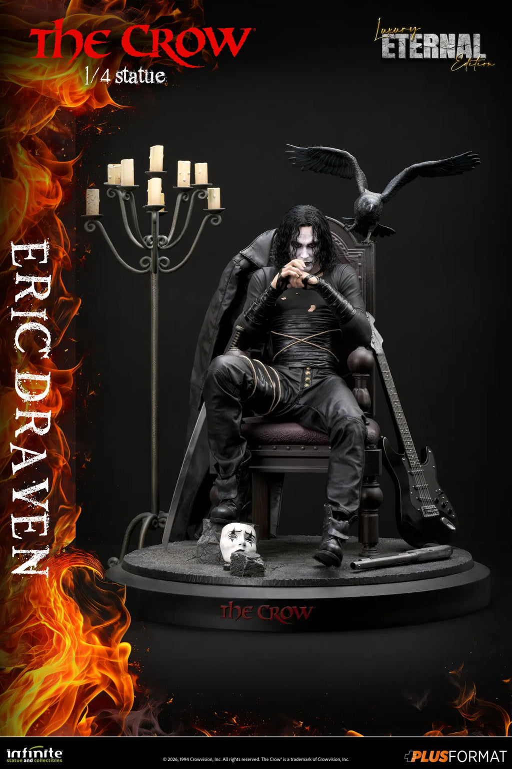 The Crow Eric Draven Luxury Eternal Edition 1/4 Plus Size Figure
