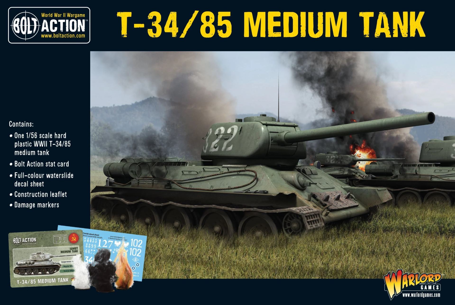 Bolt Action T34/85 Medeltank
