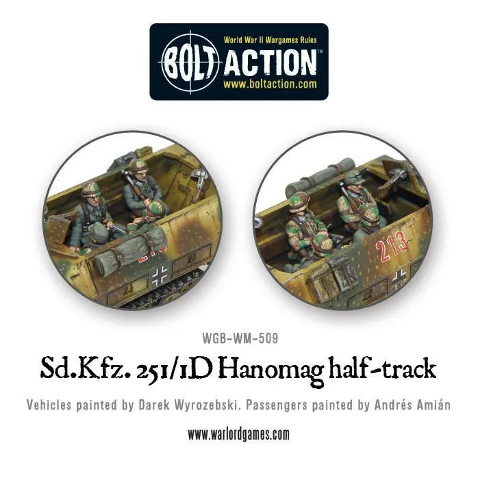 Bolt Action Sd Kfz 251/1 Ausf D Hanomag - Militärfordon i Skala