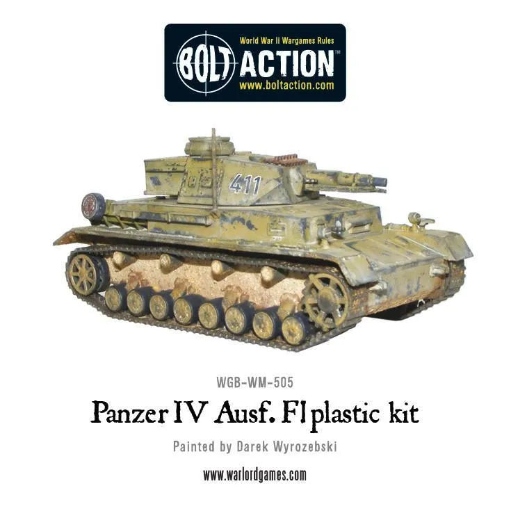 Bolt Action Panzer IV Ausf F1/g/h Medeltung Stridsvagn