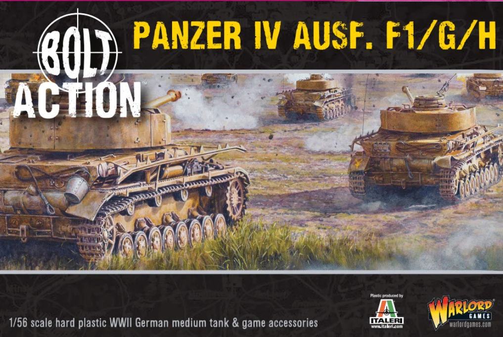 Bolt Action Panzer IV Ausf F1/g/h Medeltung Stridsvagn