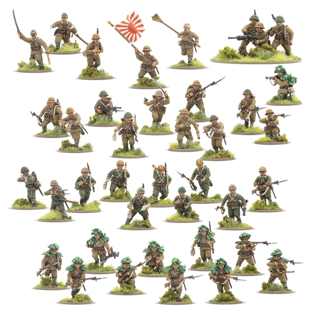 Armored Japanese Army Infantry Platoon for Bolt Action