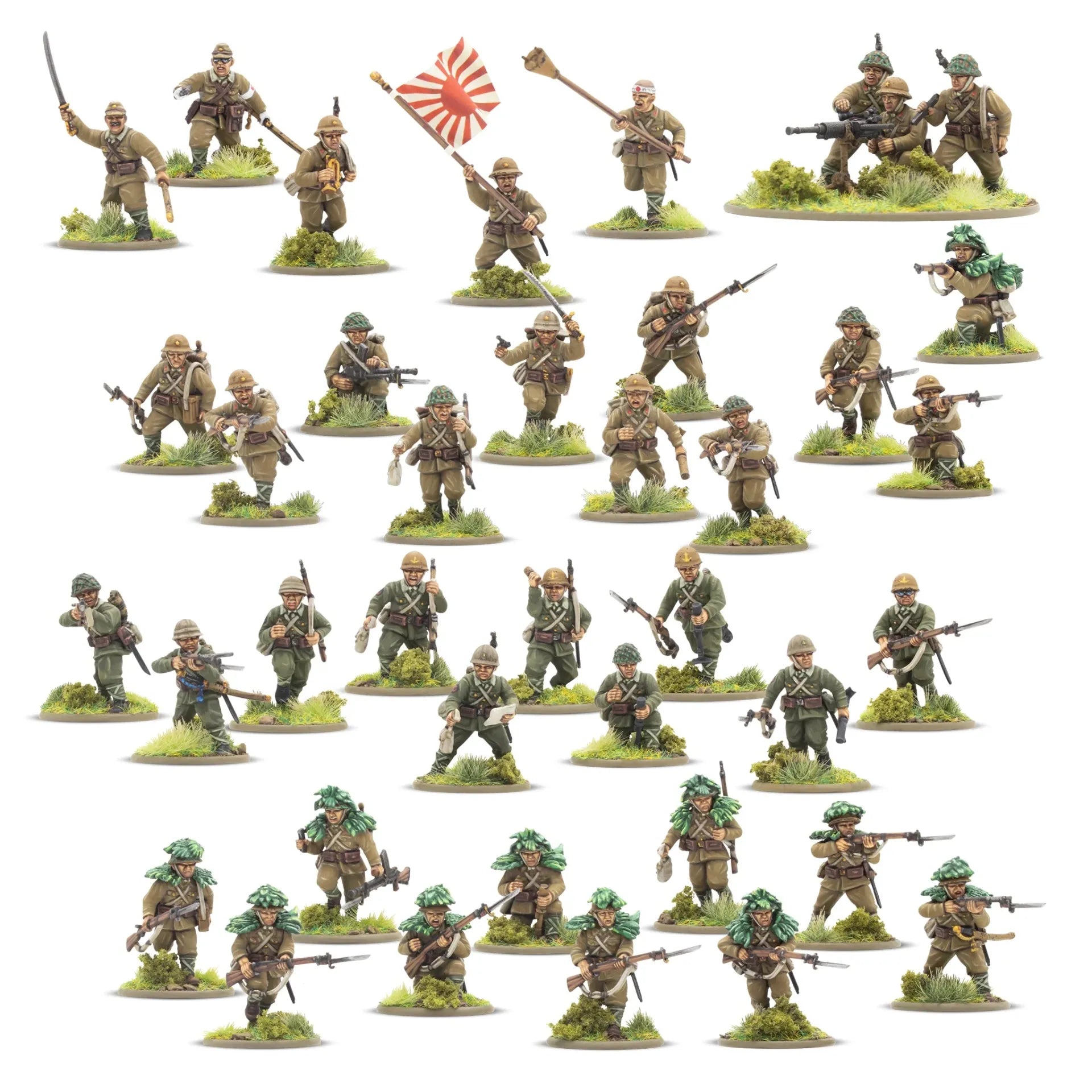 Pansrande Japanska Arméns Infanteripluton för Bolt Action