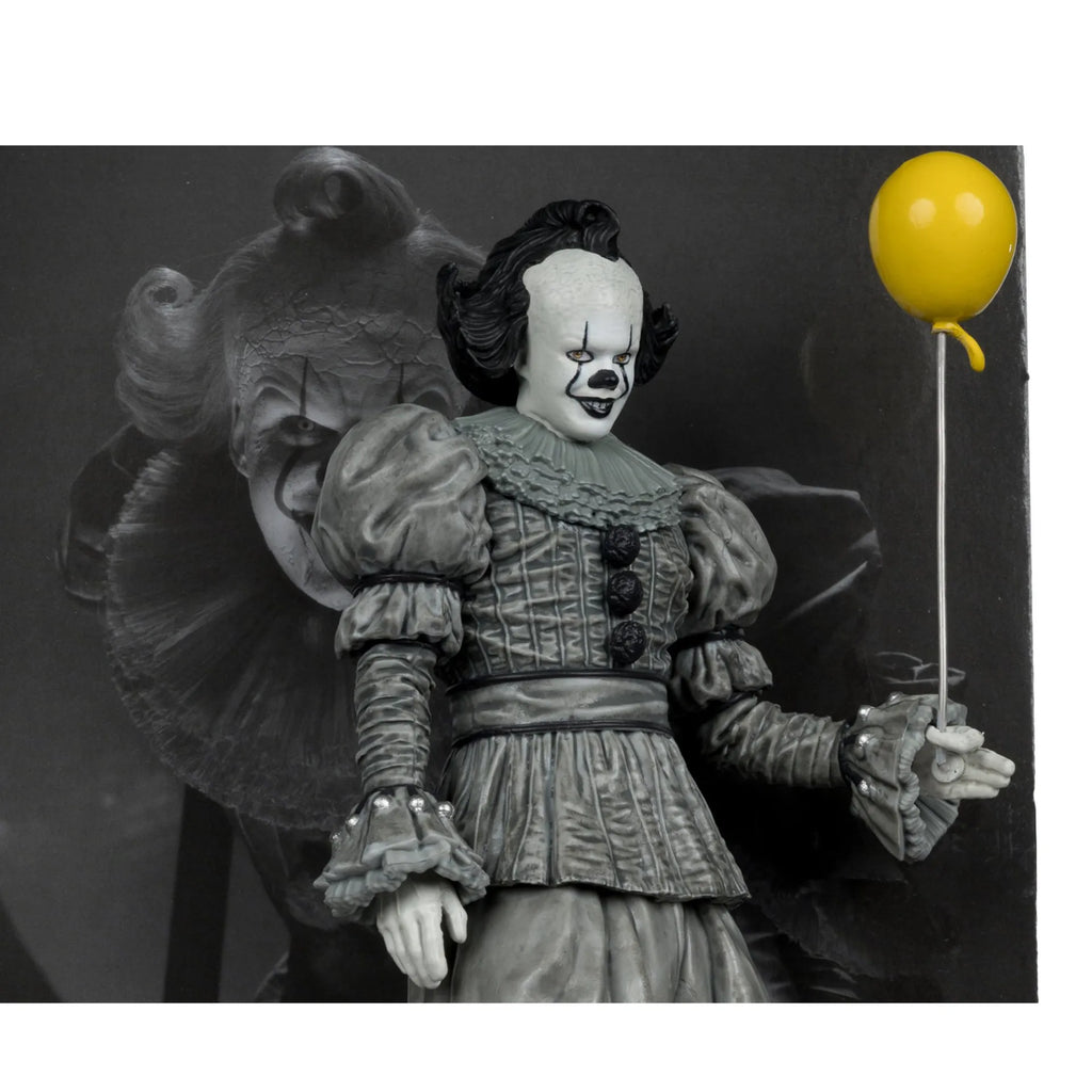 Filmfanatiker Movie Maniacs 15 cm Posed Welcome To Derry Wv2 Pennywise Svartvit
