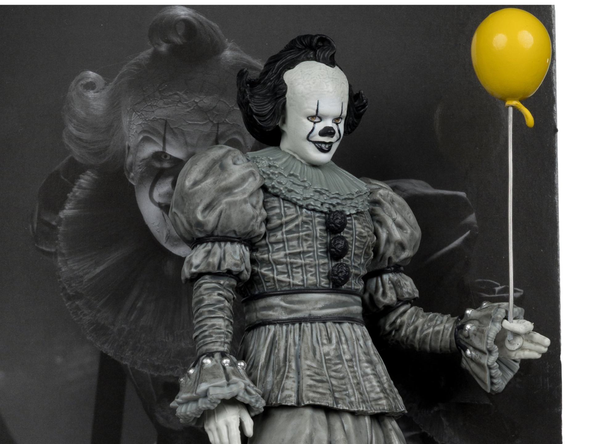Filmfanatiker Movie Maniacs 15 cm Posed Welcome To Derry Wv2 Pennywise Svartvit