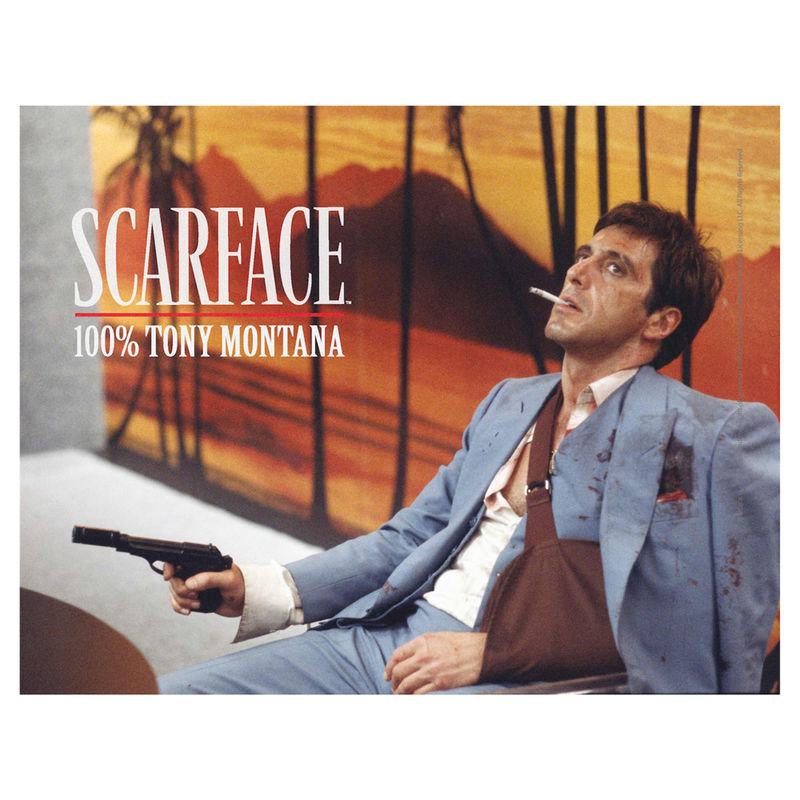 SCARFACE 100% TONY MONTANA 40x30 CM GLASS POSTER - bild 1