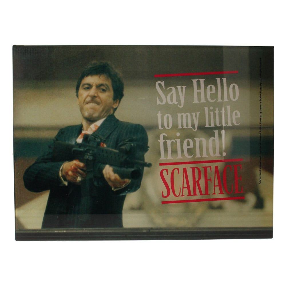 SCARFACE SAY HELLO 40x30 CM GLASS POSTER - bild 1