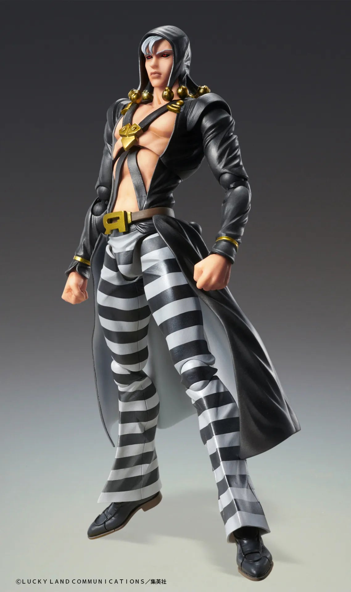 Jojo's Bizarre Adventure 5 Risotto Nero Cozokado Af Rerun - Articulated Collector Figure in PVC, ABS and Nylon with Stand and Optional Parts