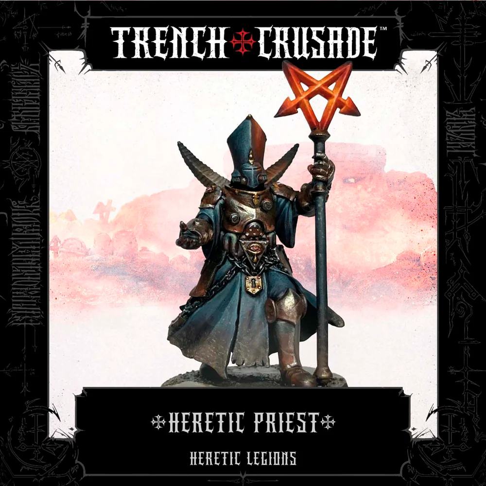 Trench Crusade Kättarpräst Spets- och Stavvapen med Kniv