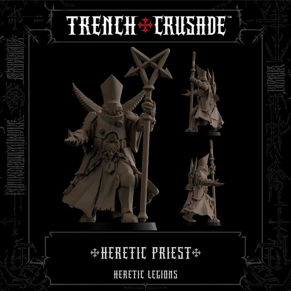 Trench Crusade Kättarpräst Spets- och Stavvapen med Kniv