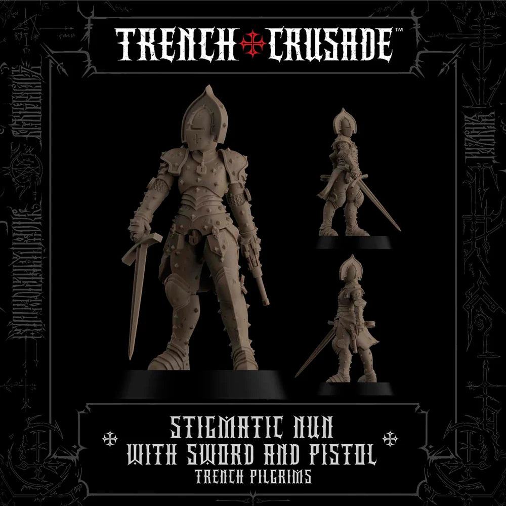 Trench Crusade Stigmatisk Nun Svärd och Pistol