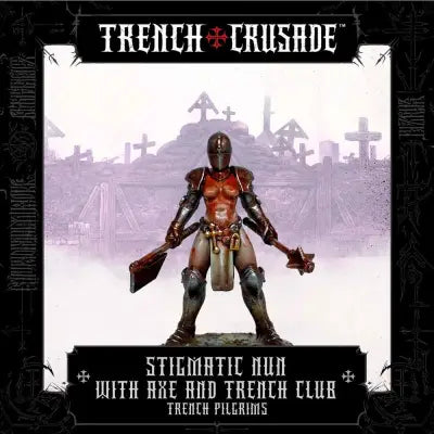 Trench Korsriddare Stigmatiska Nunna Yxa och Morgonstöt