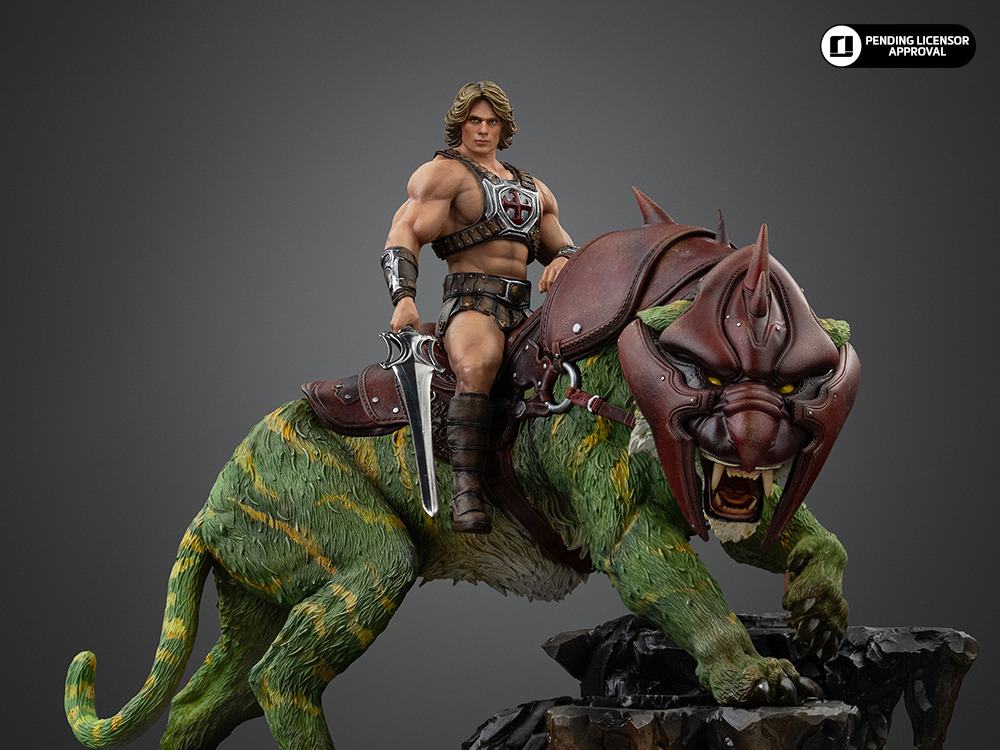 Masters Of The Universe 2026 He-man och Battlecat 1/10 Skala Figur