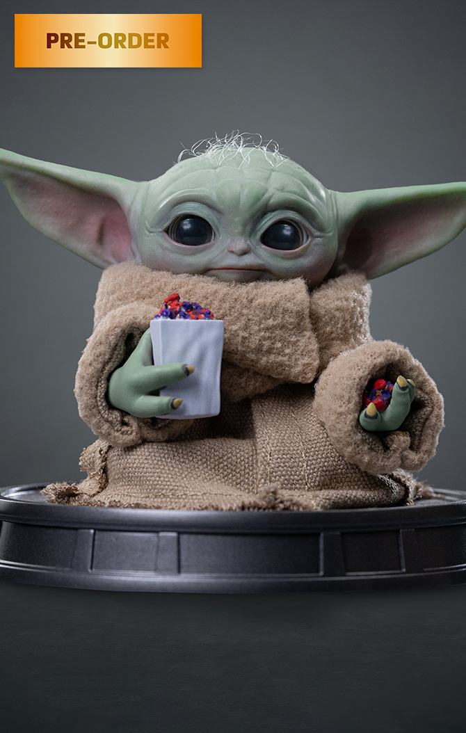 Mandalorian & Grogu Film Grogu Popcorn Time 1/4 Legacy Figur