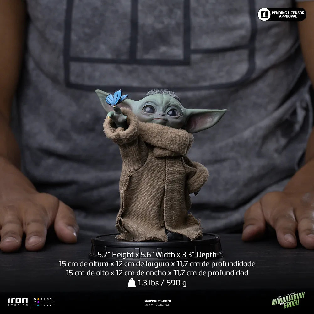 Mandalorian och Grogu Film Grogu Fjäril Wonder 1/4 Legacy Figur