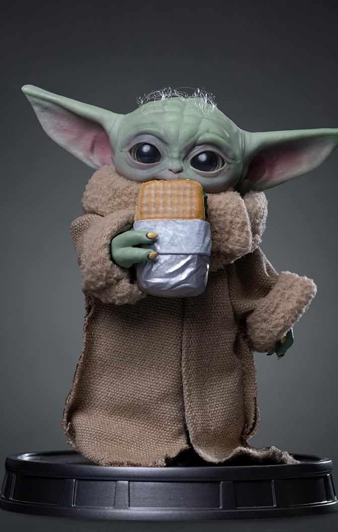 Mandalorian & Grogu Film Grogu Matvagn Snacks 1/4 Legacy Figur