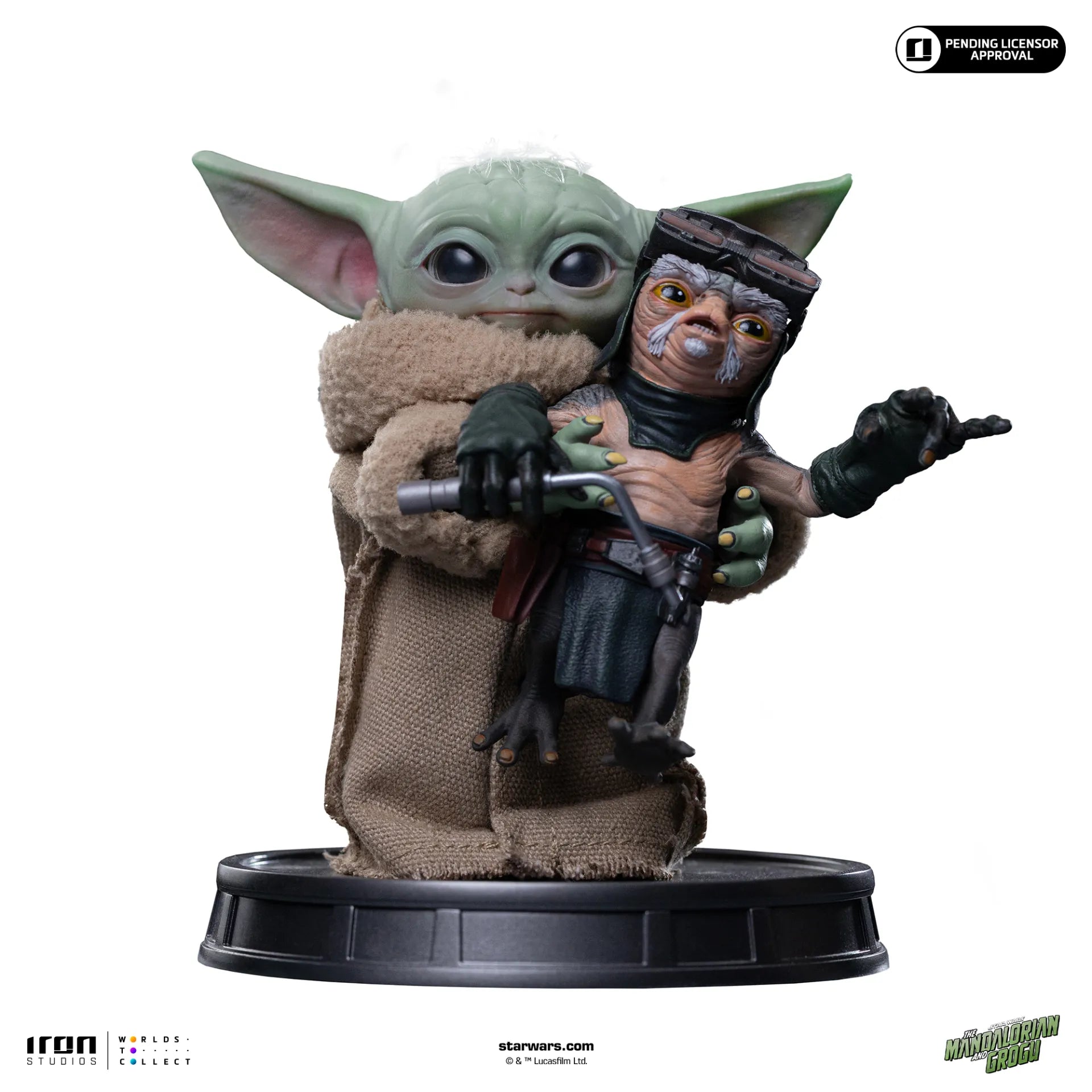 Mandalorian & Grogu Film Grogu Ingen Klämbar 1/4 Legacy Figur