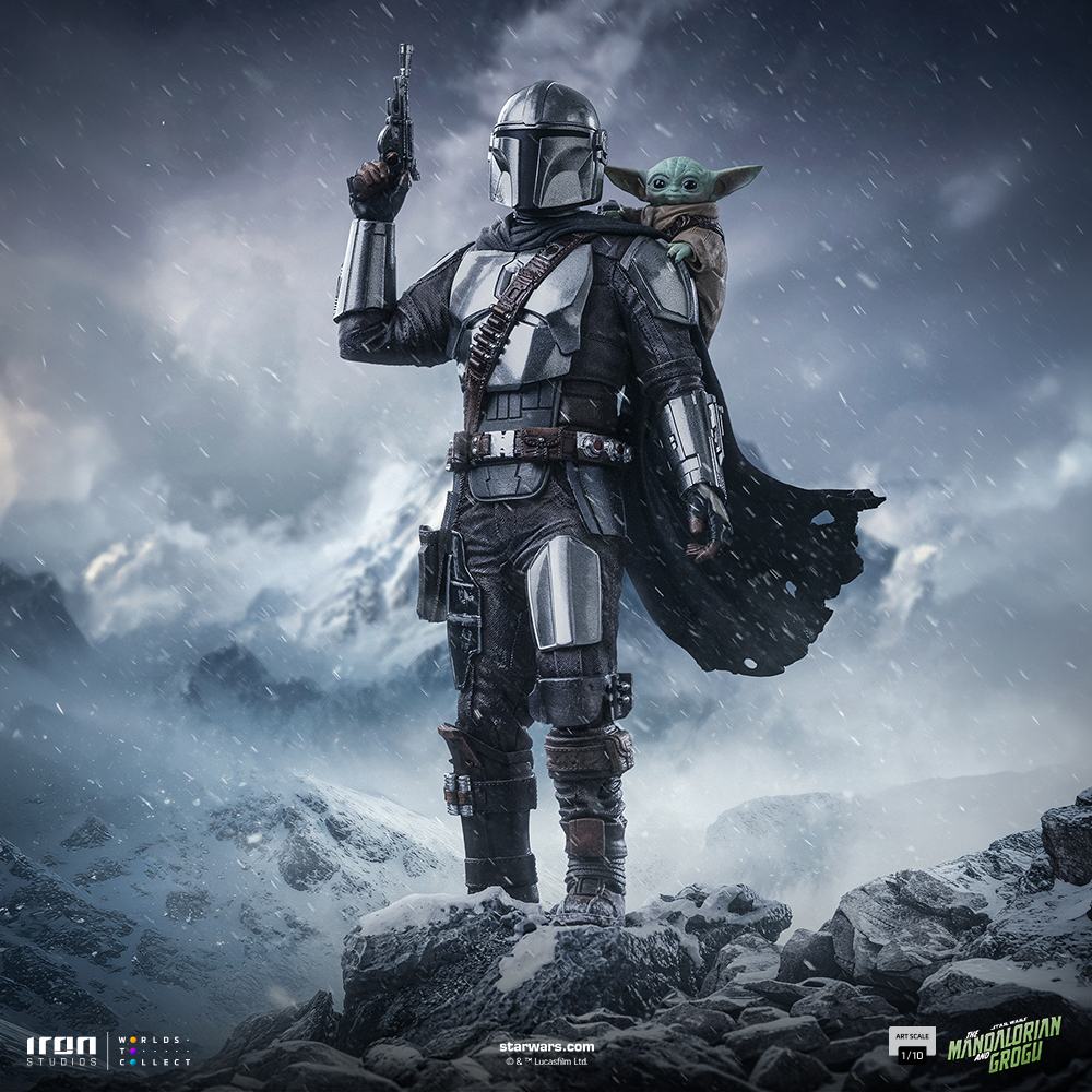 Mandalorian och Grogu Filmfigur The Mandalorian 1/10 Skala