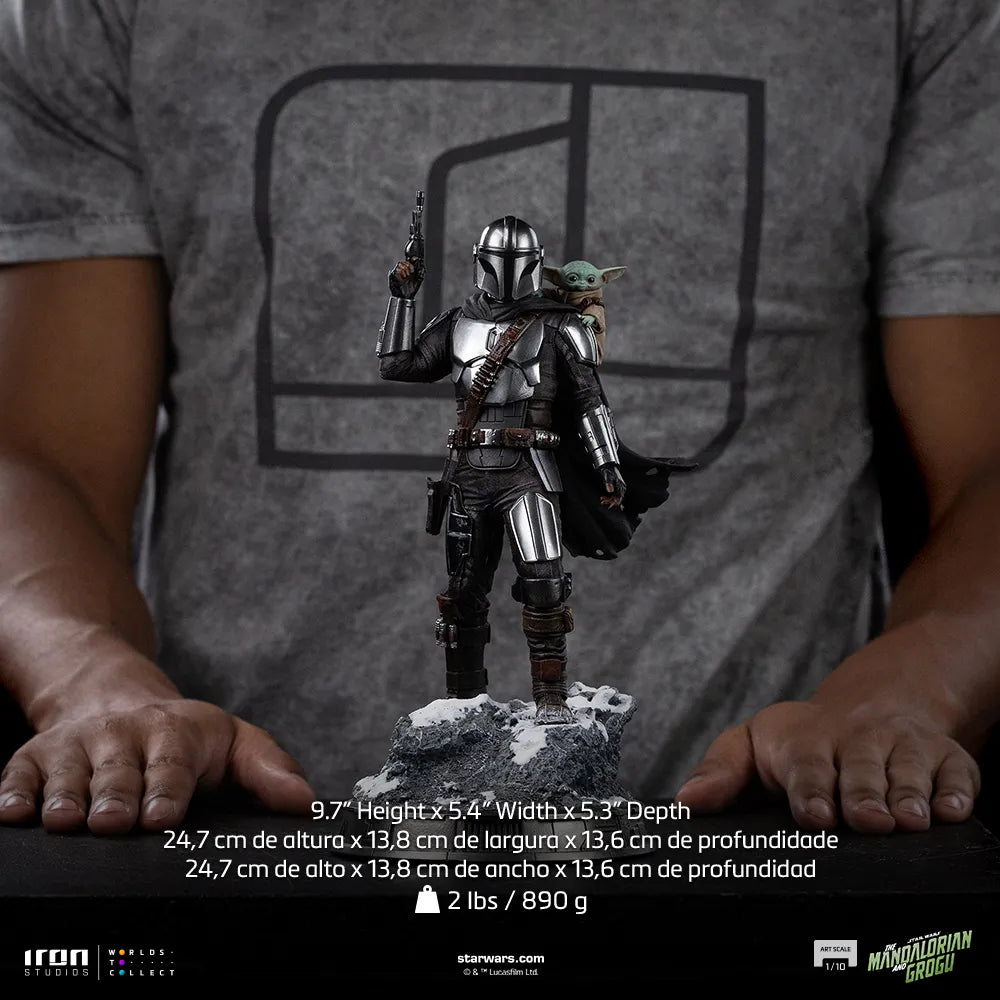 Mandalorian och Grogu Filmfigur The Mandalorian 1/10 Skala