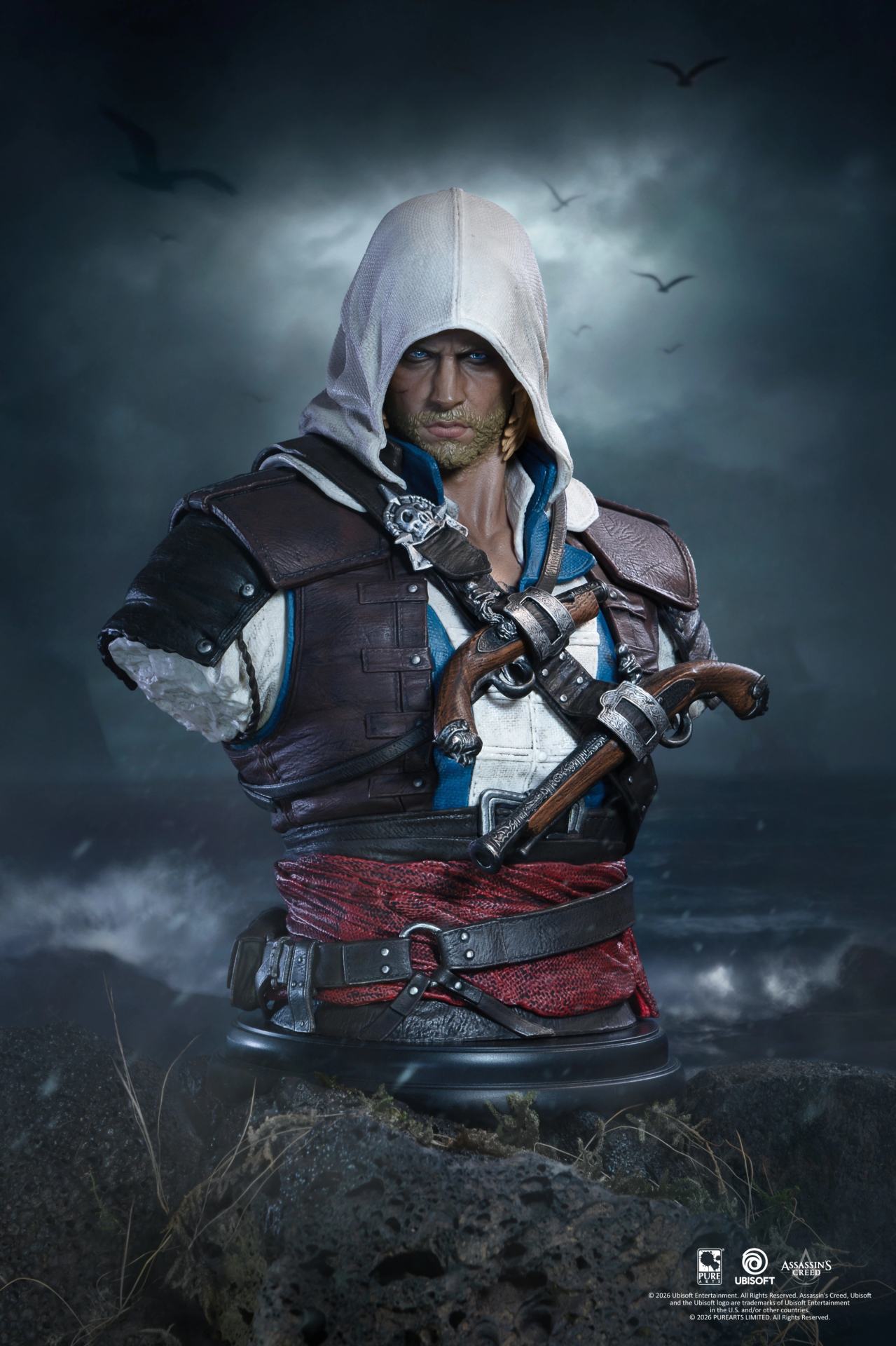 Assassin’s Creed Black Flag Omställd Edward Kenway 1/4 Skala Byst