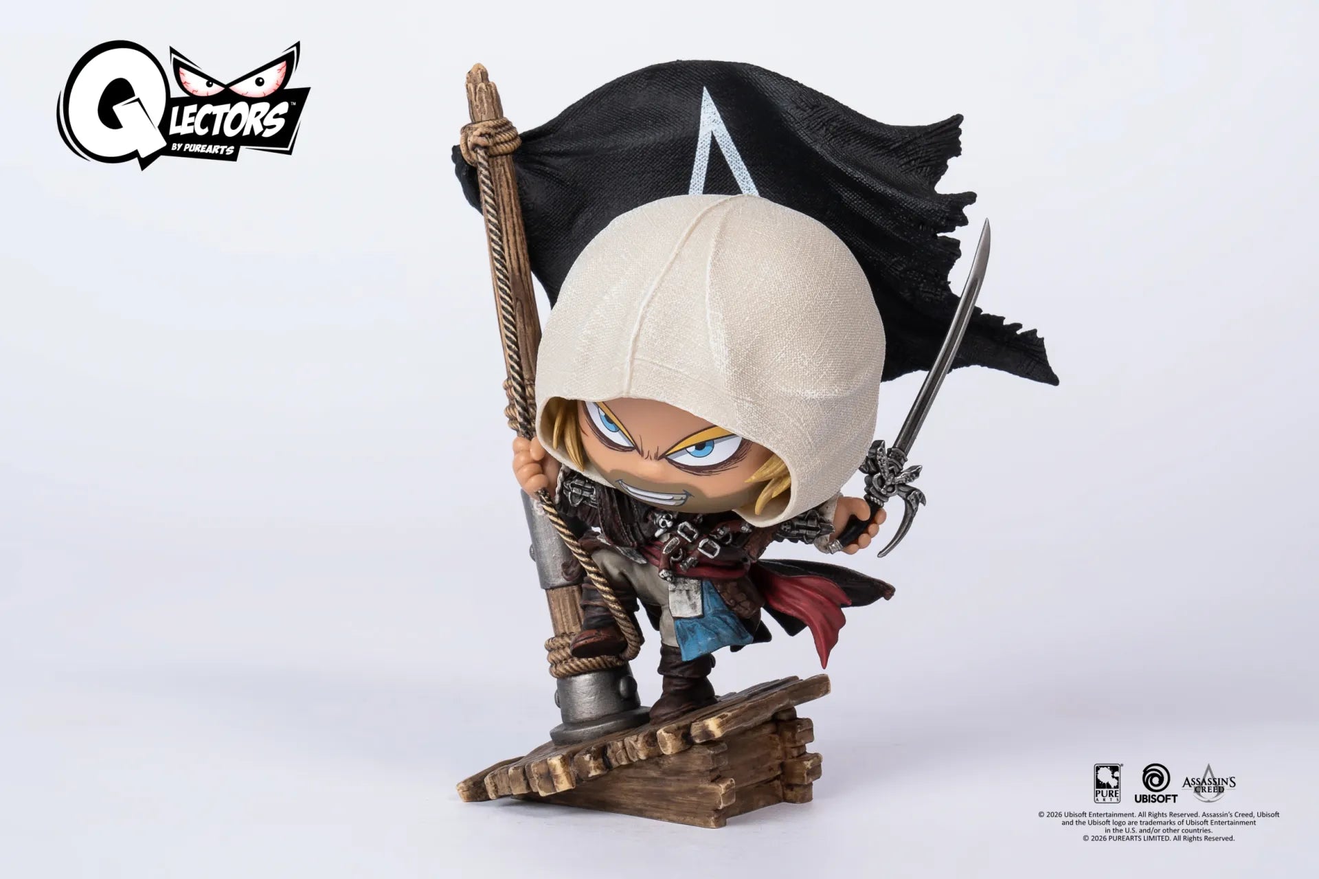 Assassin’s Creed Black Flag Resynced Edward Kenway Qlectors-figur