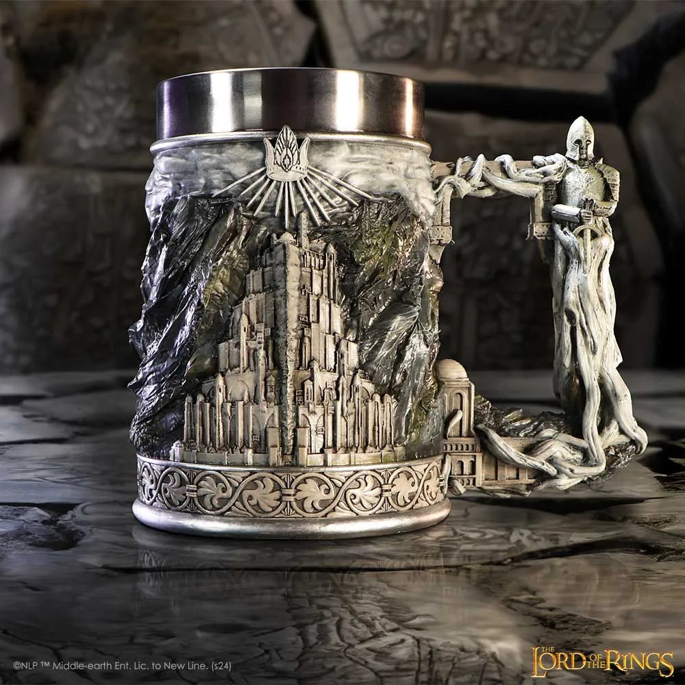 The Lord Of The Rings Gondor Tankard - Officiellt Licensierad Samlarbägare i Fin Resin med Handmålad Detaljering
