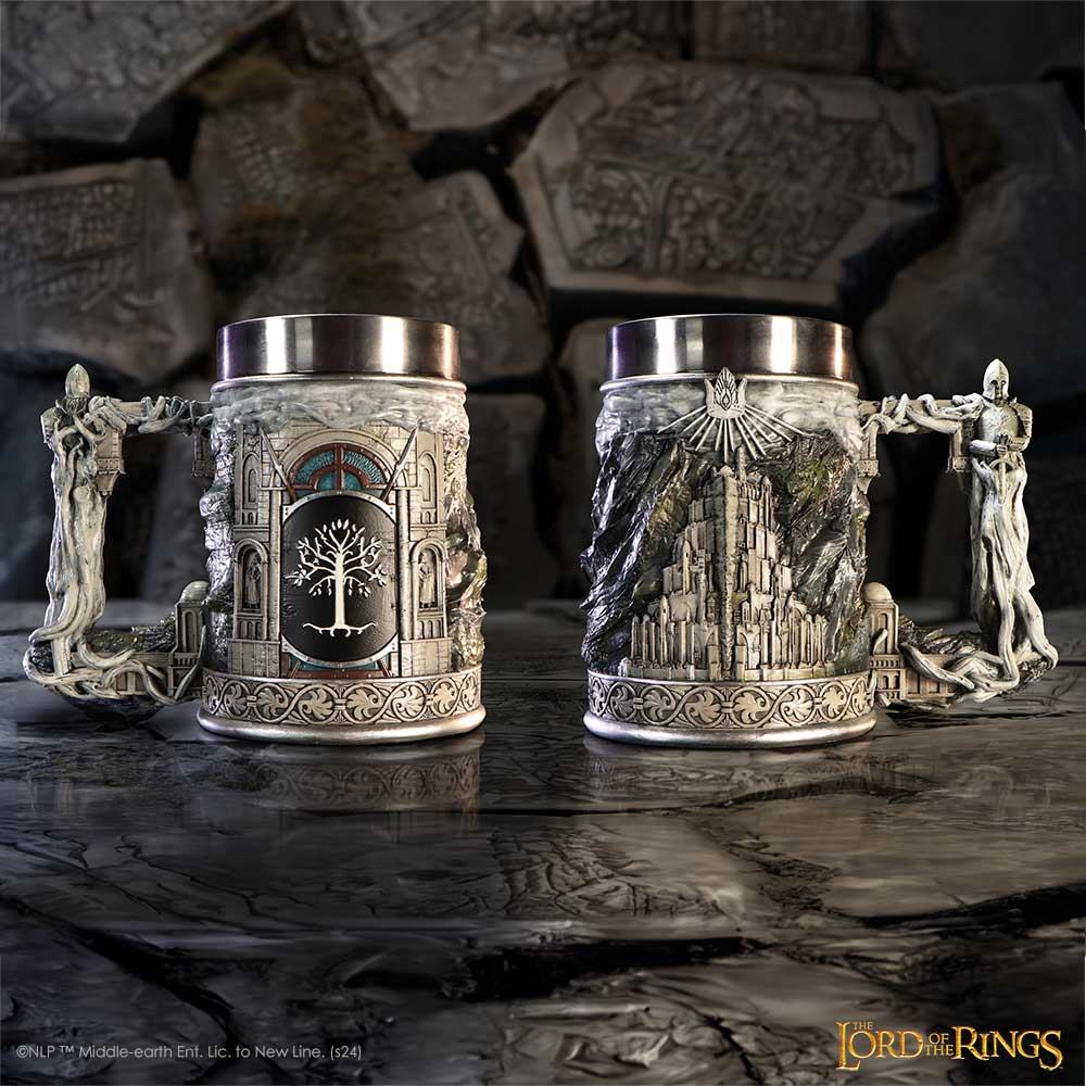 The Lord Of The Rings Gondor Tankard - Officiellt Licensierad Samlarbägare i Fin Resin med Handmålad Detaljering