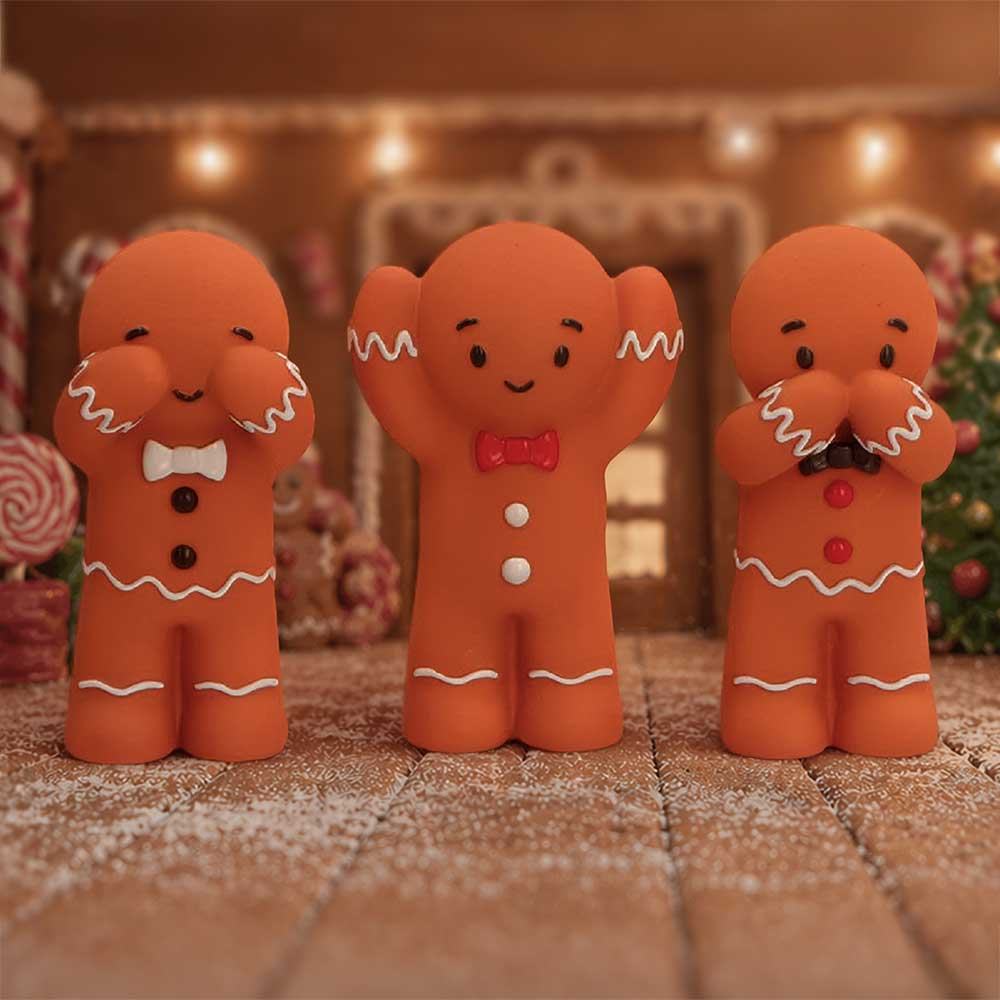 Three Wise Gingerbread Figures