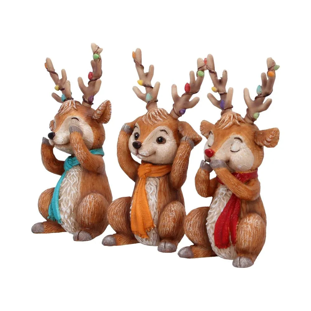 Figure Set Three Wise Reindeer