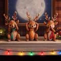 Figure Set Three Wise Reindeer