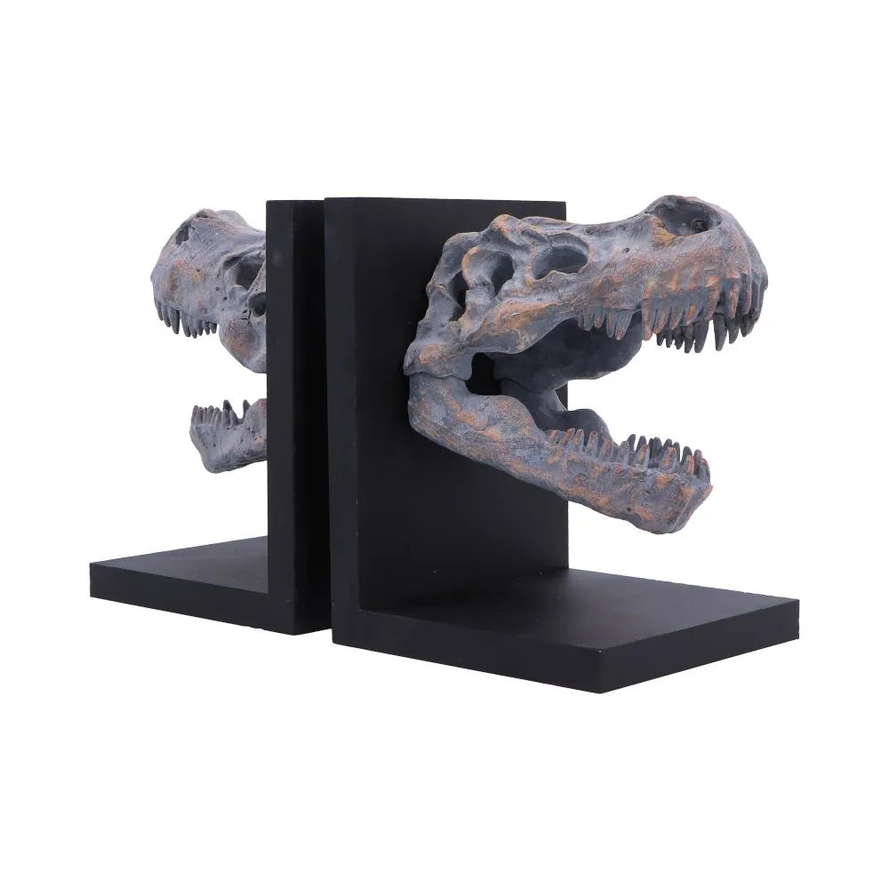 Bookends with Tyrannosaurus Rex Skulls
