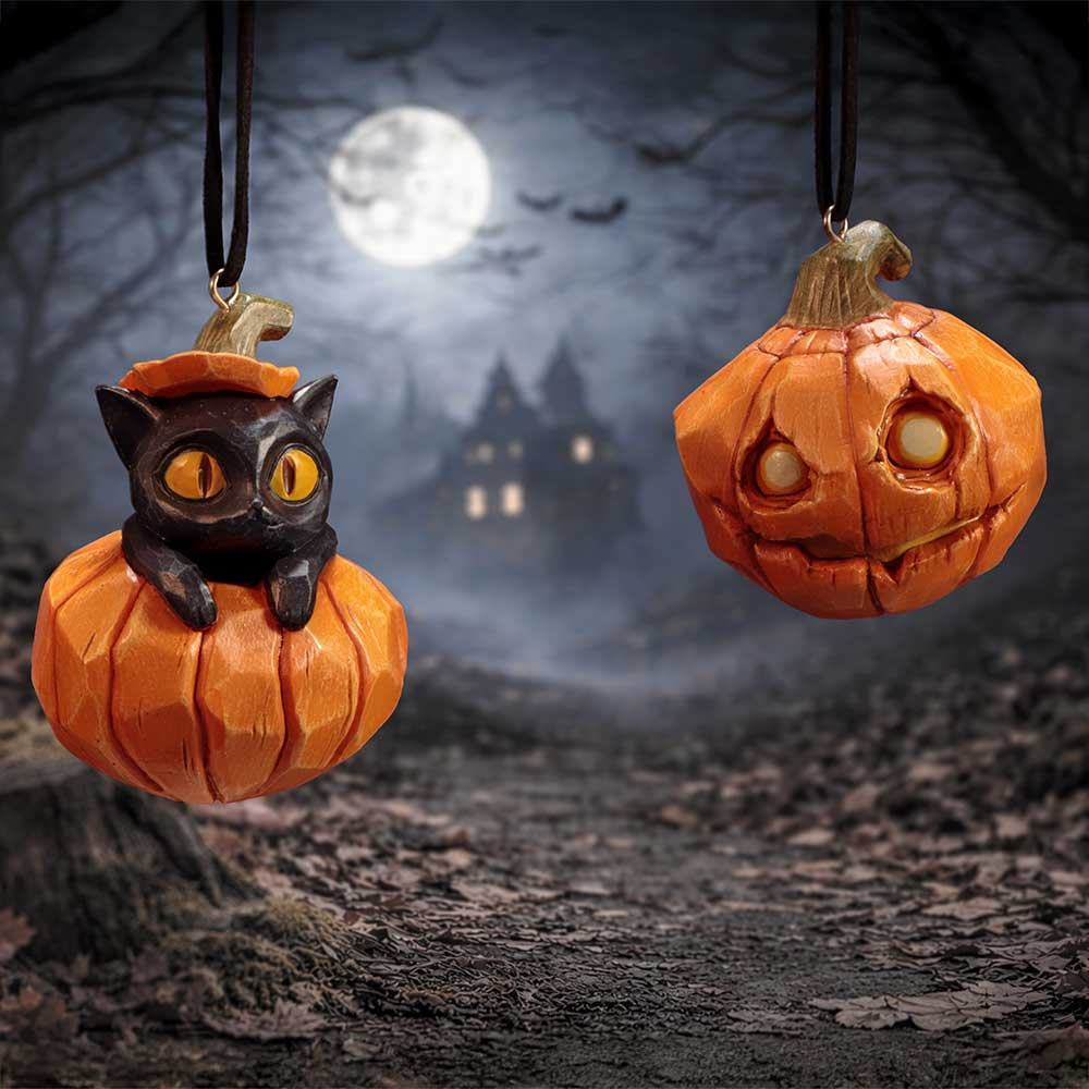 Pumpa & Odlingsplätt Hängande Dekorationer Set (2)