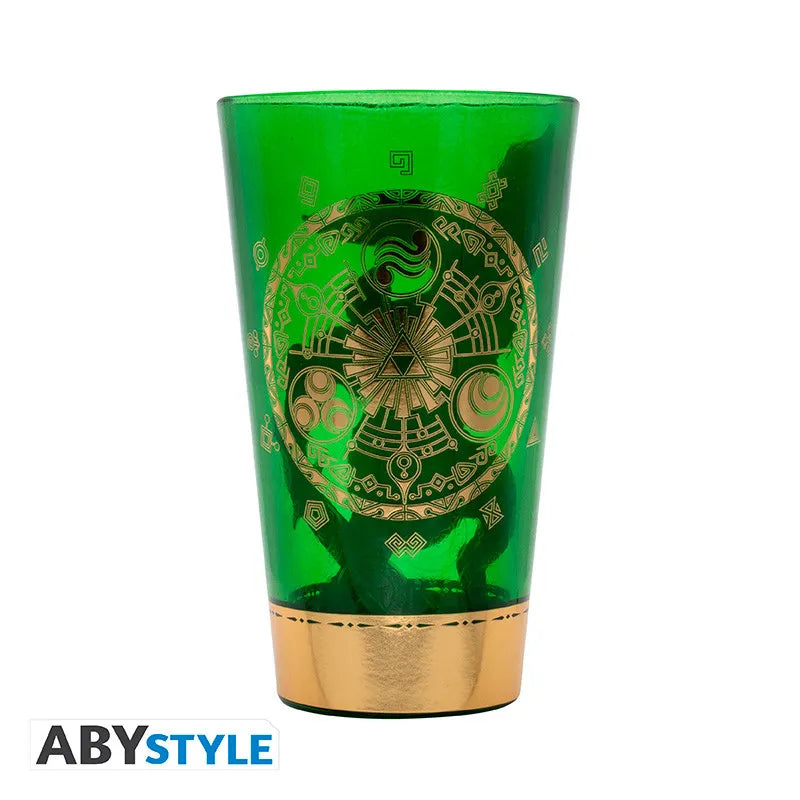 The Legend Of Zelda Link Glass (l) - High-Quality Drinking Glass with Triforce and Link Design