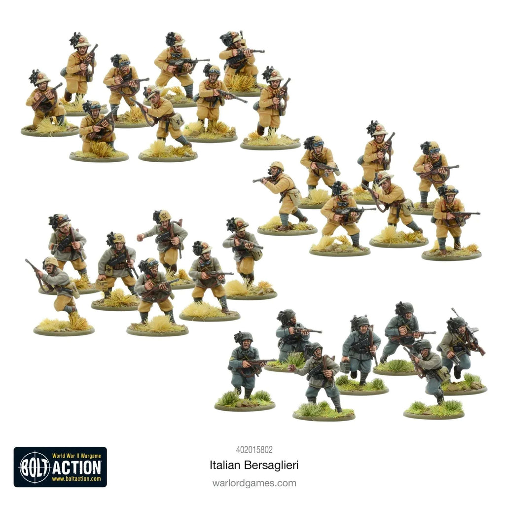 Bolt Action Italienska Bersaglieri Färdigmonterat Set