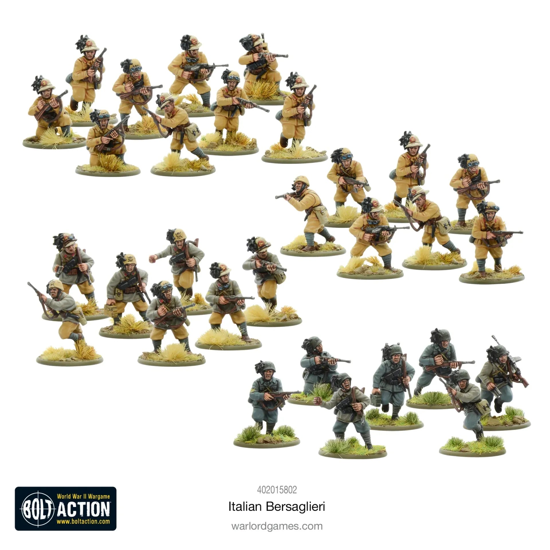 Bolt Action Italienska Bersaglieri Färdigmonterat Set