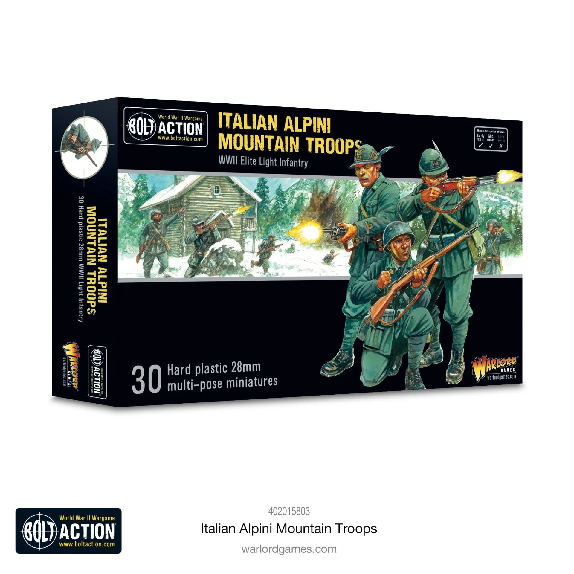 Bolt Action Alpini Bergstrupper Plastbox Set