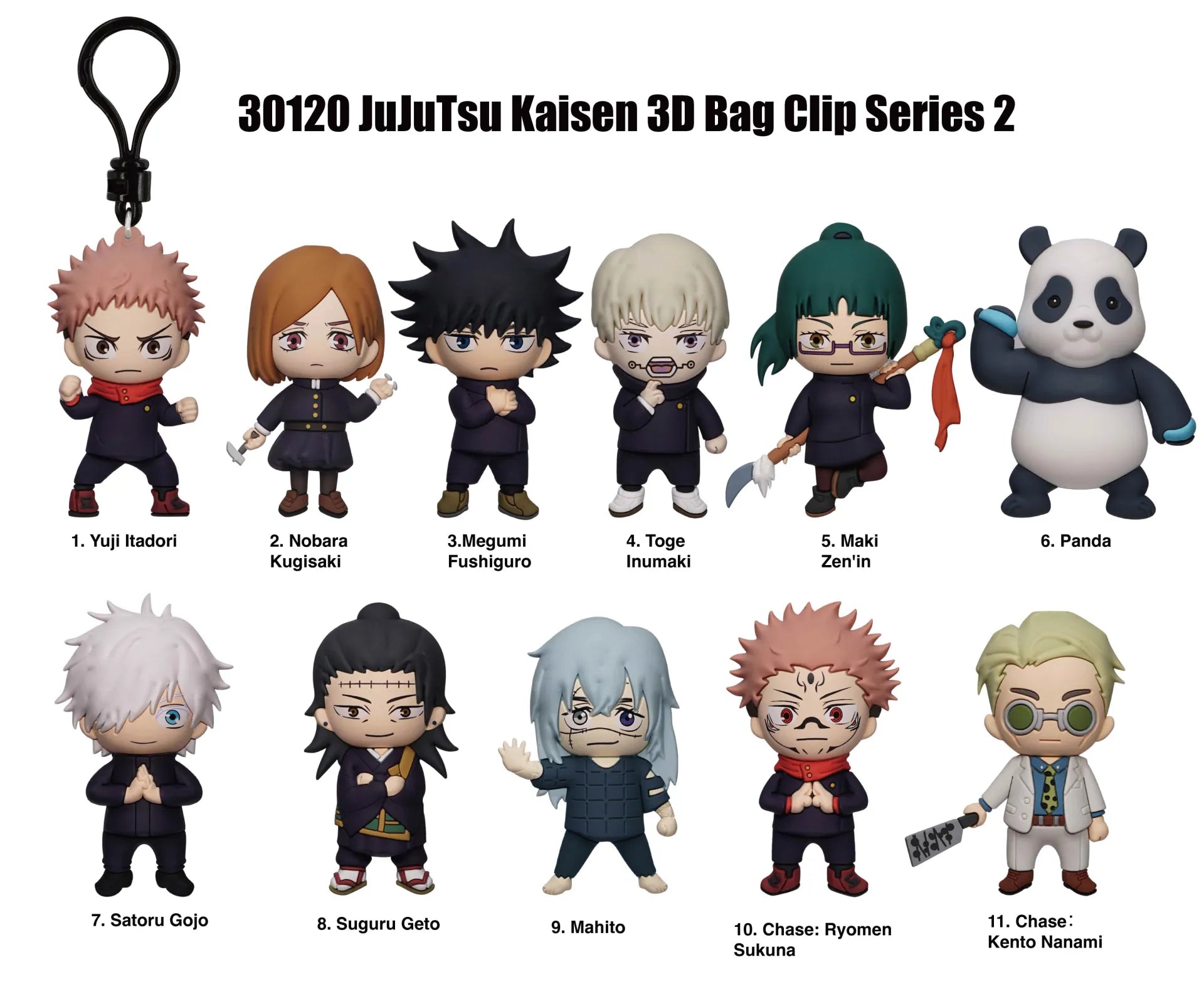 Jujutsu Kaisen S 2 Bag Charm Clip Blind Box Display (24)