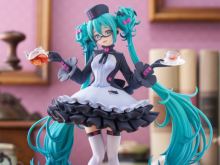 Hatsune Miku Glasögon X Cafe Pop Up Parade Figur