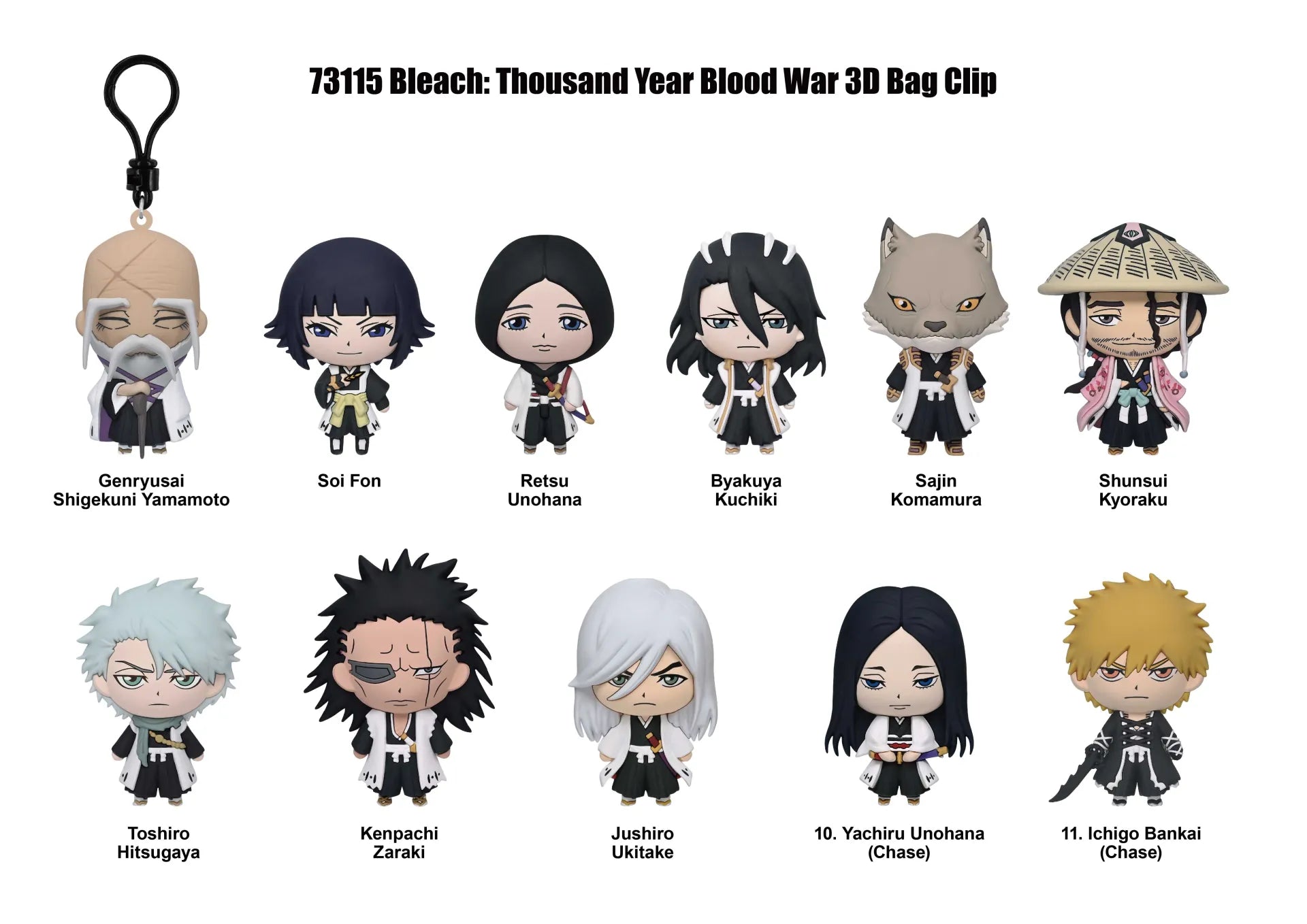 Bleach Thousand Year Blood War S2 Väskklämma Blind Box-Display (24)