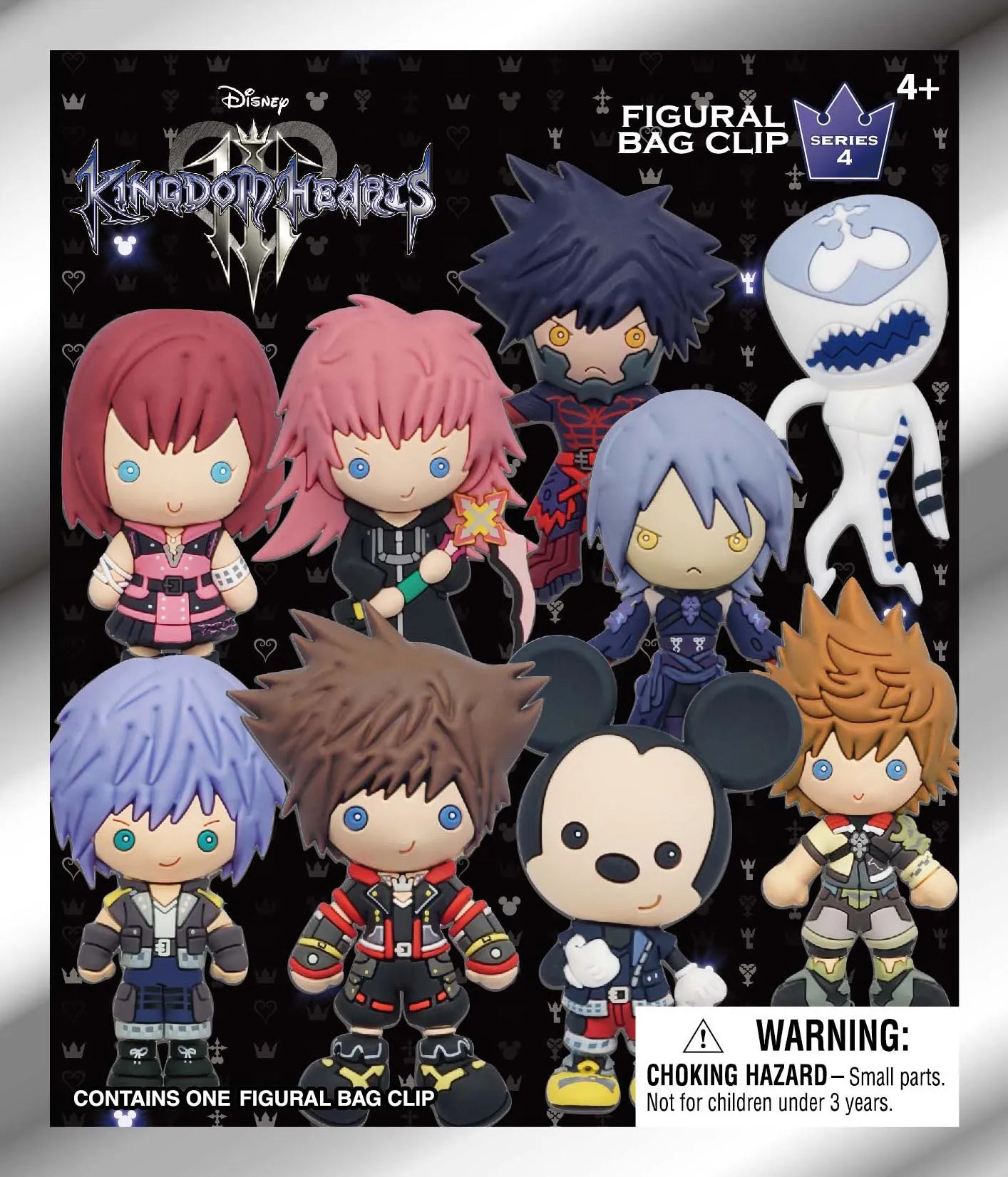 Kingdom Hearts S4 väsksmyckesklämmor exklusivt blind box-display (24)